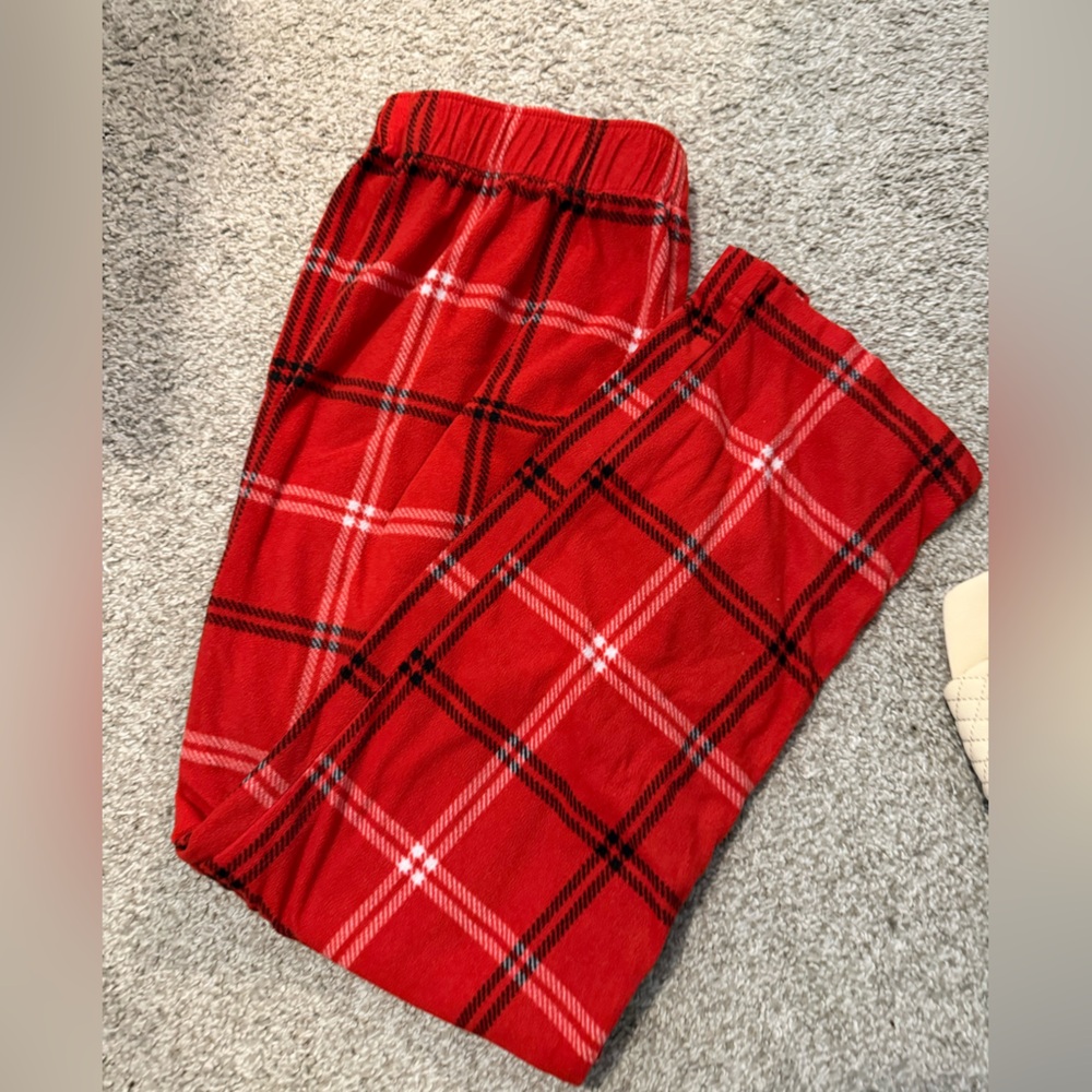 Red Plaid Pajama Pants - Cozy Sleepwear